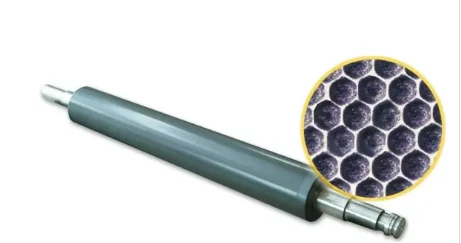 ceramic anilox roll for laminating and coating