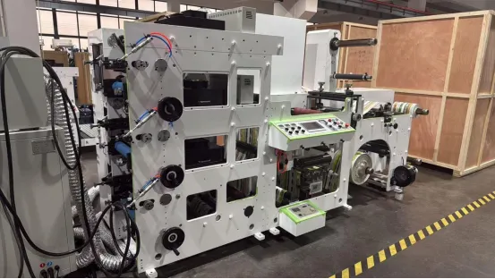 Label Flexo Printer With Die Cutting