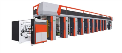 High Speed Electronic Shaft Rotogravure Printing Machine